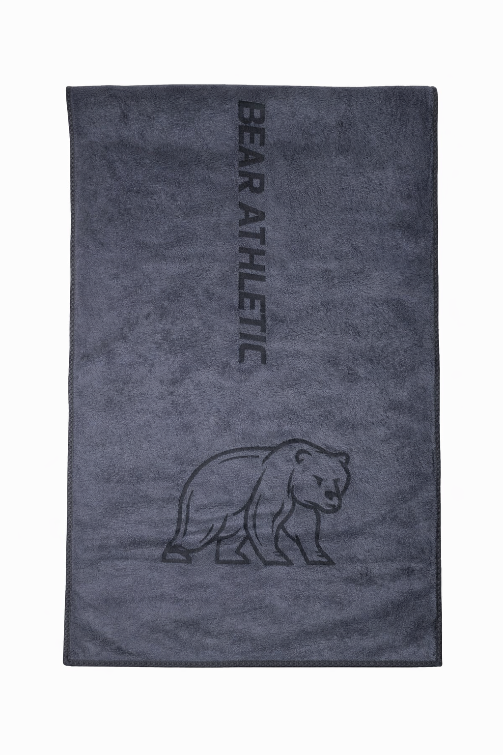BEAR ATHLETIC microfibre sweat towel fully unrolled, lightweight fast-drying gym towel